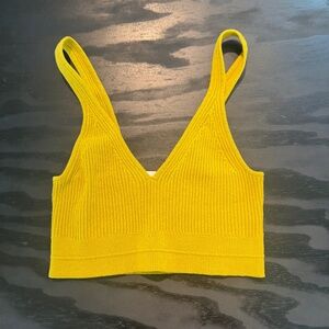 Yellow Maria Mcmanus crop top